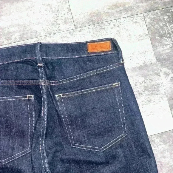 NEW Polo Ralph Lauren Ultra Stretch Wide Leg Jean Dark Indigo Rainbow - Picture 7 of 12